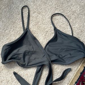 L Space wrap tie swim top